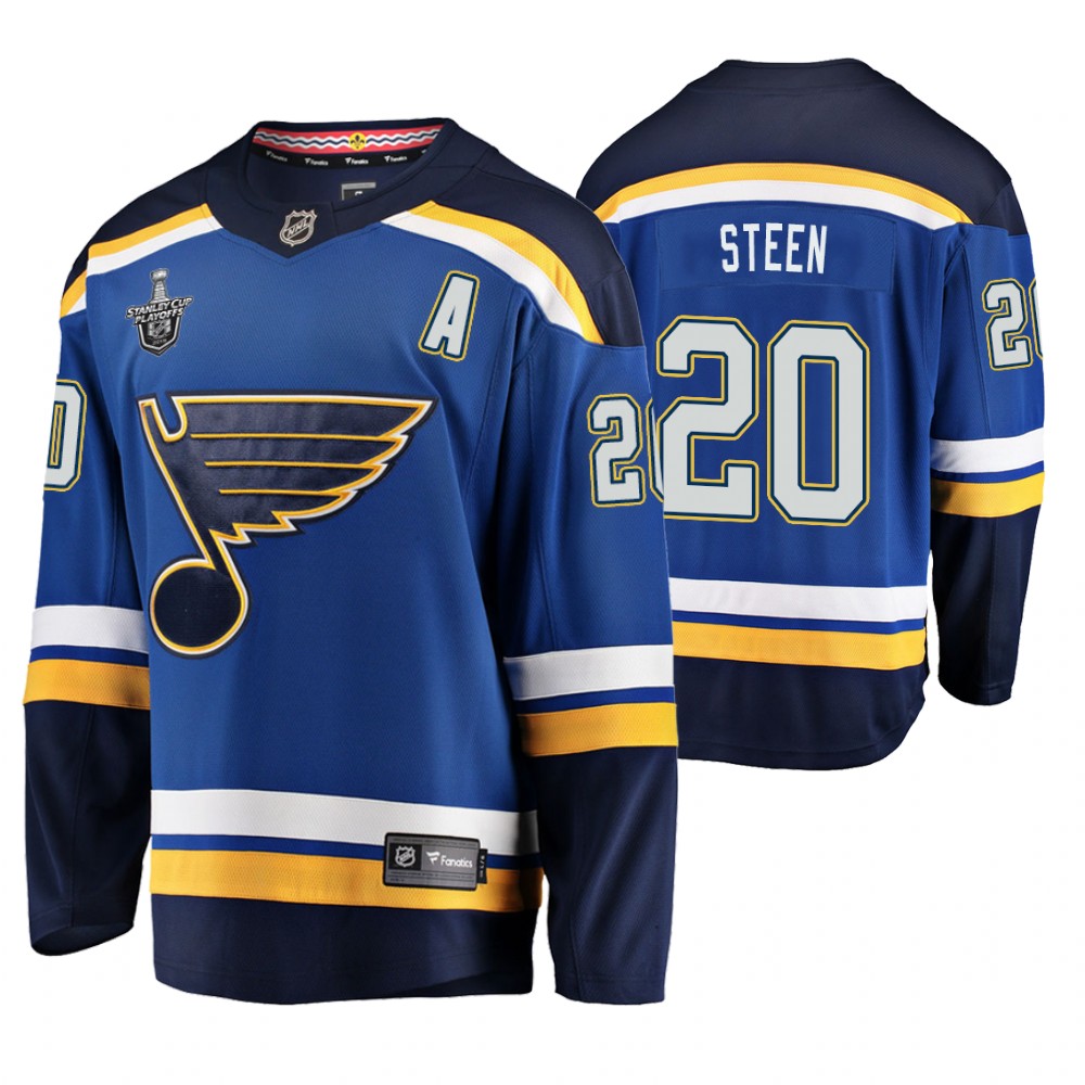 Men's Blues #20 Alexander Steen Stanley Cup Playoffs Breakaway Jersey