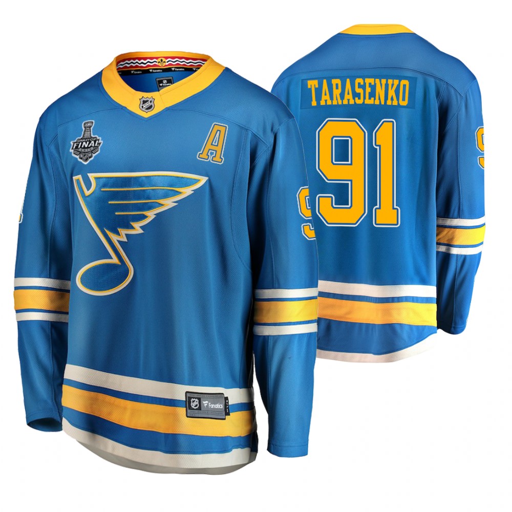 Men's Blues #91 Vladimir Tarasenko Stanley Cup Final Alternate Jersey