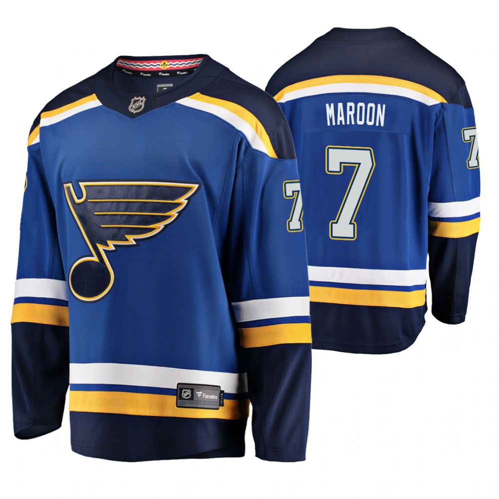 Men's Blues Patrick Maroon 2019 Stanley Cup Playoffs Game 7 Jersey
