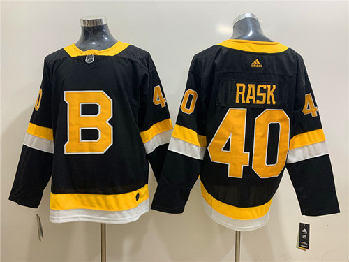 Men's Boston Bruin #40 Tuukka Rask adidas Black Alternate Third Stitched Jersey
