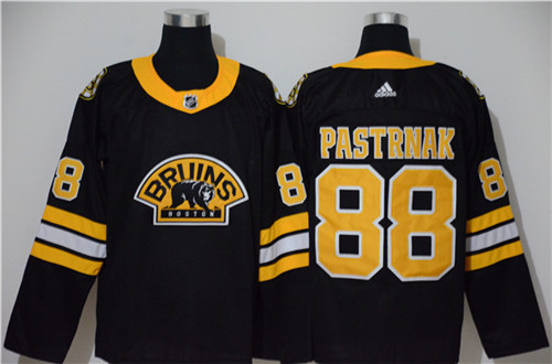 Men's Boston Bruin #88 David Pastrnak adidas Black Alternate Third Stitched Jersey