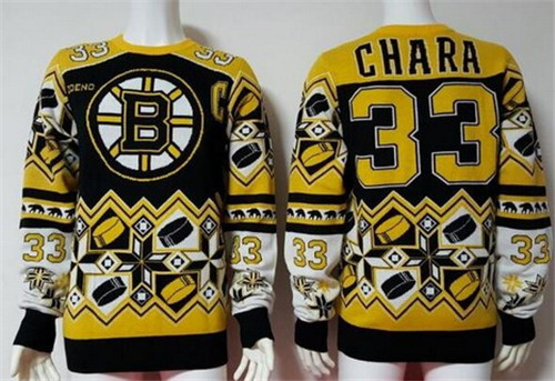 Men's Boston Bruins #33 Zdeno Chara Multicolor NHL Sweater Stitched