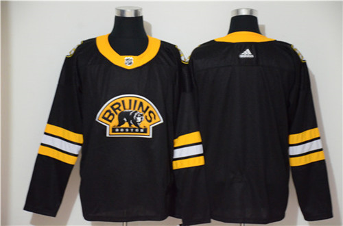 Men's Boston Bruins Blank adidas Black Alternate Third Stitched Jersey
