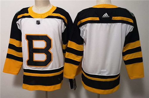 Men's Boston Bruins Blank adidas White 2019 Winter Classic Stitched Jersey