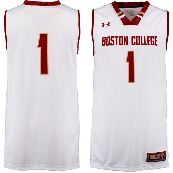 Men's Boston College Eagles #1 Cardinal Basketball Jersey