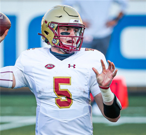 Men's Boston College Eagles #5 Phil Jurkovec Retro 1984 THROWBACK ROAD JERSEYS