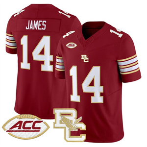 Men's Boston College Eagles 2025 Vapor Limited Jersey - All Stitched Grayson James