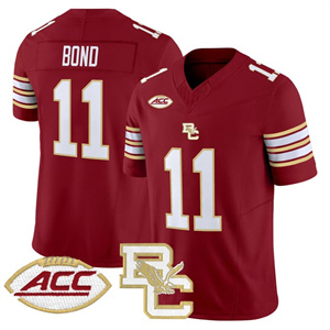 Men's Boston College Eagles 2025 Vapor Limited Jersey - All Stitched Lewis Bond