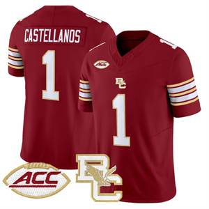 Men's Boston College Eagles 2025 Vapor Limited Jersey - All Stitched Thomas Castellanos