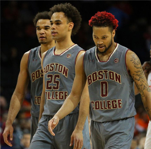 Men's Boston College Eagles Custom Under Armour Charcoal Basketball Jersey