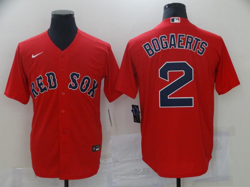 Men's Boston Red Sox #2 Xander Bogaerts Nike Red Alternate Cool Base Jerseys