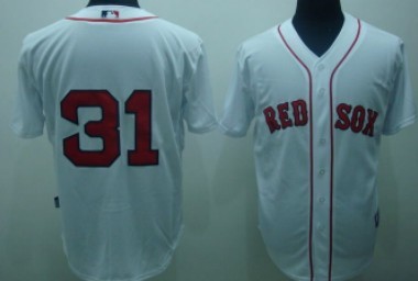 Men's Boston Red Sox #31 Alejandro De Aza White Cool Base Baseball Jerseys