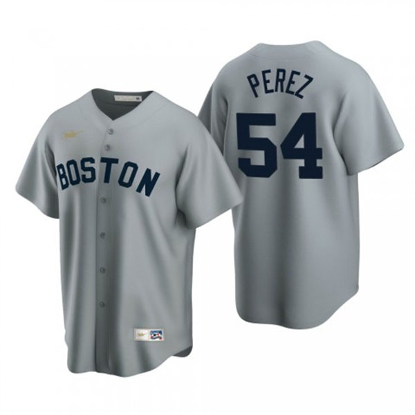 Men's Boston Red Sox #54 Martin Perez Nike Gray Cooperstown Collection Jersey