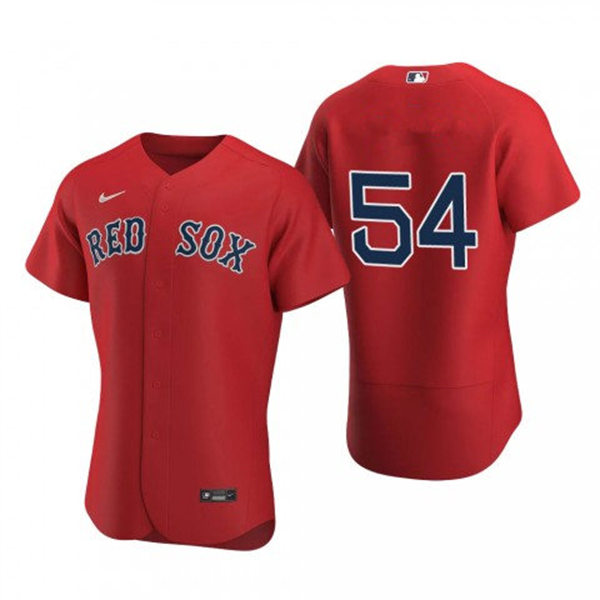 Men's Boston Red Sox #54 Martin Perez Red Alternate Without Name Flex Base Player Jersey