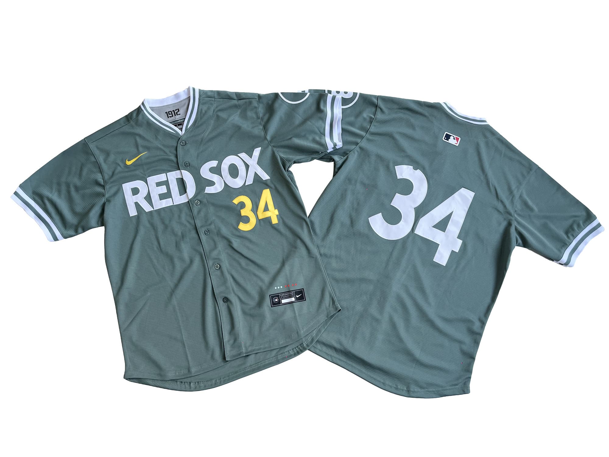 Men's Boston Red Sox David Ortiz Nike Green 2025 City Connect Limited Retired Player Jersey
