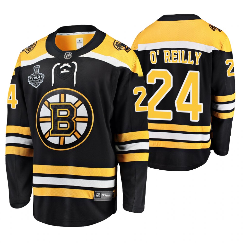 Men's Bruins #24 Terry O'Reilly Stanley Cup Final Retired Player Jersey