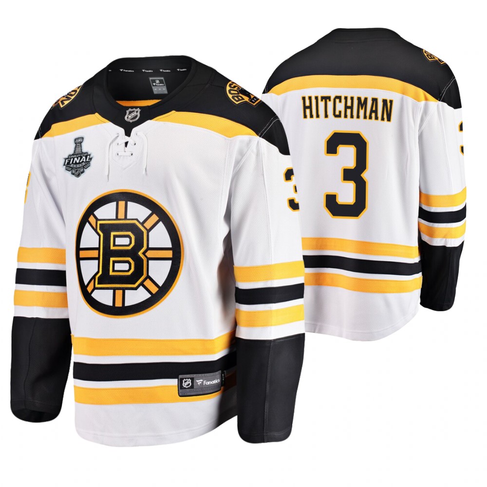 Men's Bruins #3 Lionel Hitchman Stanley Cup Final Retired Player Jersey Stitched