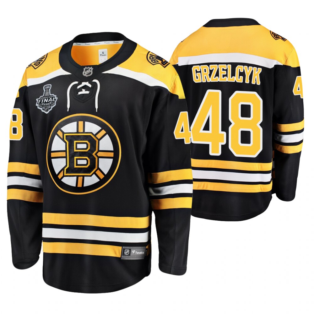 Men's Bruins #48 Matt Grzelcyk Stanley Cup Final Home Jersey Stitched