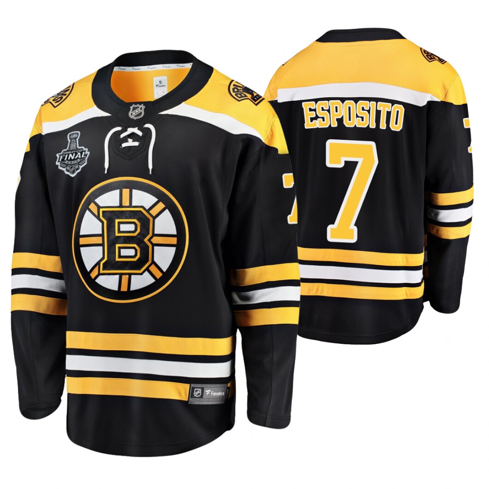 Men's Bruins #7 Phil Esposito Stanley Cup Final Retired Player Jersey