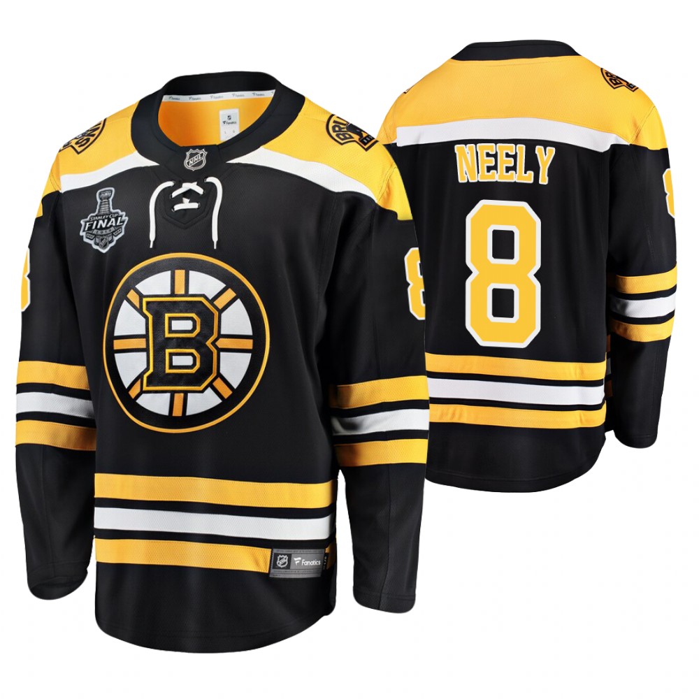 Men's Bruins #8 Cam Neely Stanley Cup Final Retired Player Jersey