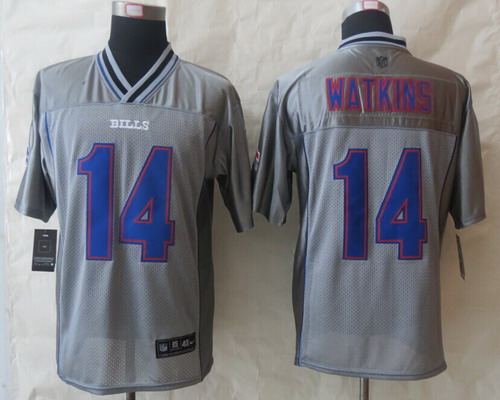 Men's Buffalo Bills #14 Sammy Watkins Gray Nik Vapor Elite Jersey