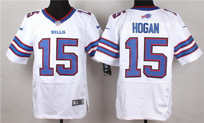 Men's Buffalo Bills #15 Chris Hogan Nike White Elite Jersey