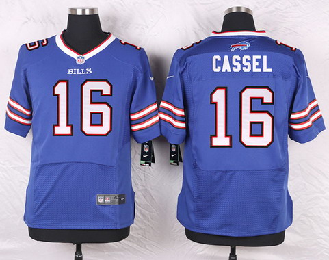 Men's Buffalo Bills #16 Matt Cassel Royal Blue Team Color NFL Nike Elite Stitched Jersey