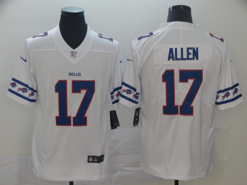 Men's Buffalo Bills #17 Josh Allen Nike NFL team logo cool edition Stitched jerseys