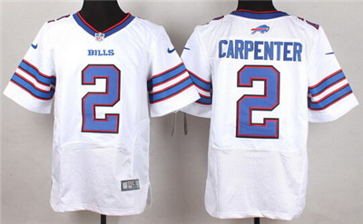 Men's Buffalo Bills #2 Dan Carpenter Nike White Elite Jersey
