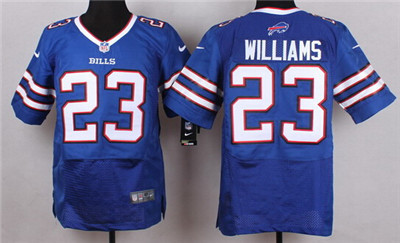 Men's Buffalo Bills #23 Aaron Williams Nike Light Blue Elite Stitched Jersey
