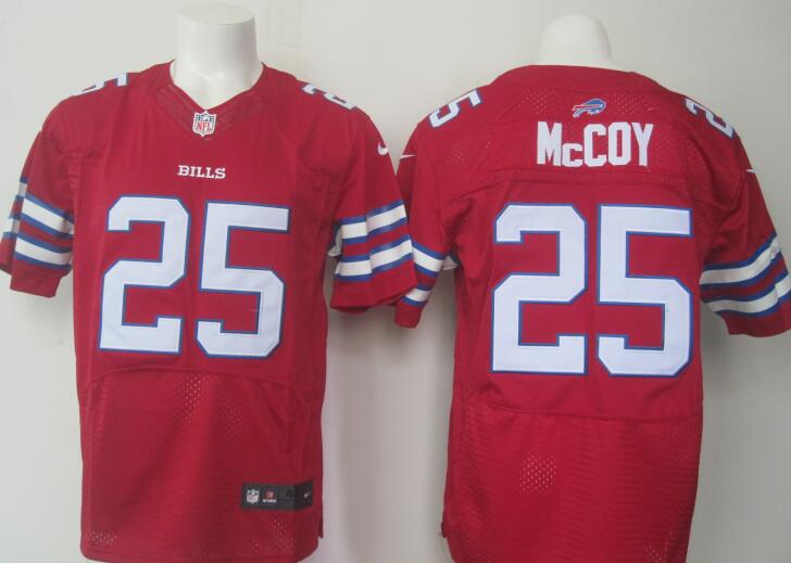 Men's Buffalo Bills #25 LeSean McCoy Red 2015 NFL Nike Elite Stitched Jersey