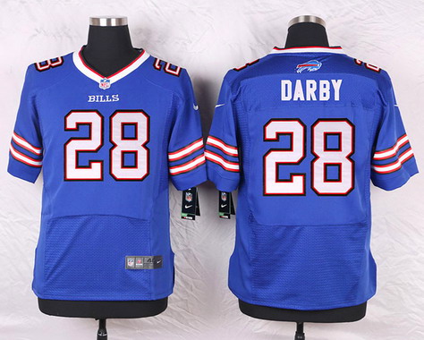 Men's Buffalo Bills #28 Ronald Darby Royal Blue Team Color NFL Nike Elite Stitched Jersey