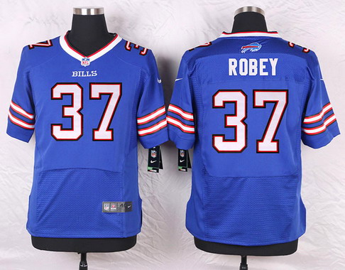 Men's Buffalo Bills #37 Nickell Robey Royal Blue Team Color NFL Nike Elite Stitched Jersey