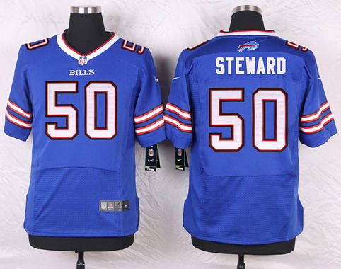 Men's Buffalo Bills #50 Tony Steward Royal Blue Team Color NFL Nike Elite Stitched Jersey