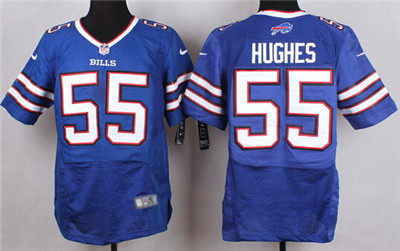 Men's Buffalo Bills #55 Jerry Hughes Nike Light Blue Elite Stitched Jersey