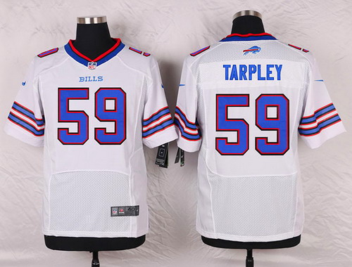 Men's Buffalo Bills #59 A. J. Tarpley White Road NFL Nike Elite Stitched Jersey