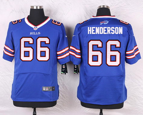Men's Buffalo Bills #66 Seantrel Henderson Royal Blue Team Color NFL Nike Elite Stitched Jersey