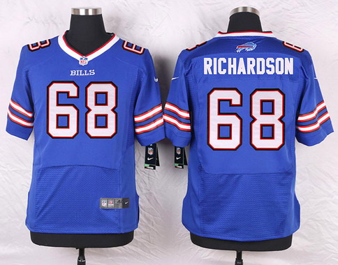 Men's Buffalo Bills #68 Cyril Richardson Royal Blue Team Color NFL Nike Elite Stitched Jersey