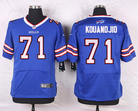 Men's Buffalo Bills #71 Cyrus Kouandjio Royal Blue Team Color NFL Nike Elite Stitched Jersey