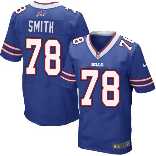 Men's Buffalo Bills #78 Bruce Smith Nike Light Blue Elite Jersey