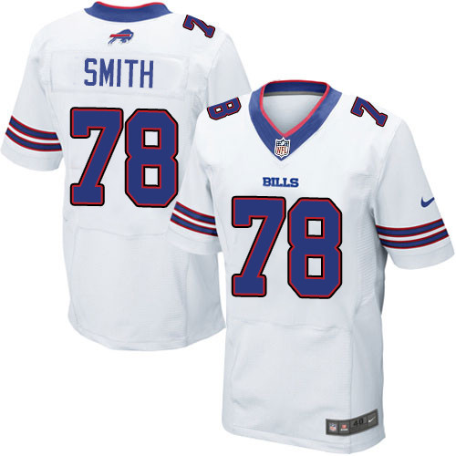 Men's Buffalo Bills #78 Bruce Smith Nike White Elite Jersey
