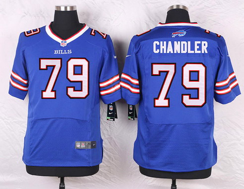 Men's Buffalo Bills #79 Tyson Chandler Royal Blue Team Color NFL Nike Elite Stitched Jersey