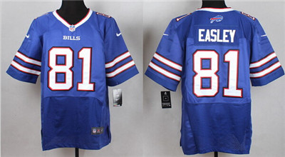 Men's Buffalo Bills #81 Marcus Easley Nike Light Blue Elite Stitched Jersey