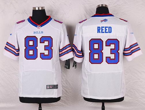 Men's Buffalo Bills #83 Andre Reed Nike White Elite Stitched Jersey