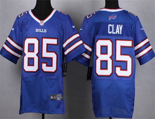 Men's Buffalo Bills #85 Charles Clay Blue Nike Elite Stitched Jersey