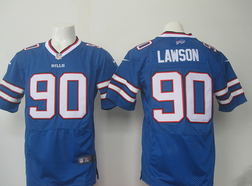 Men's Buffalo Bills #90 Shaq Lawson Royal Blue Team Color NFL Nike Elite Stitched Jersey