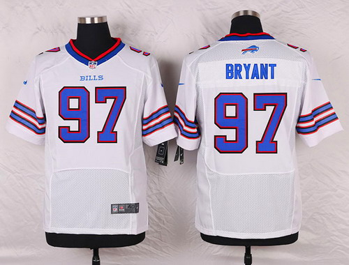 Men's Buffalo Bills #97 Corbin Bryant White Road NFL Nike Elite Stitched Jersey