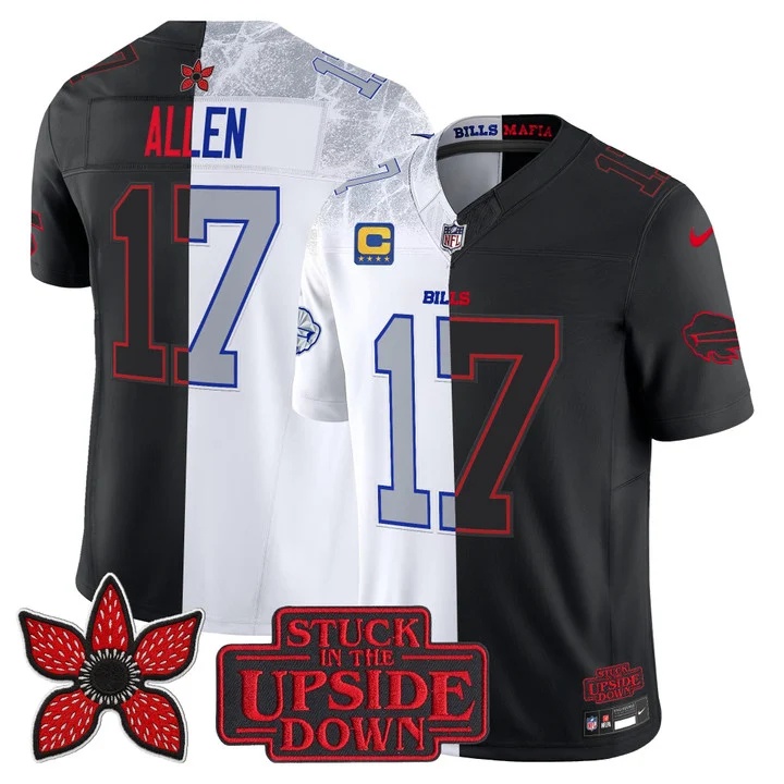 Men's Buffalo Bills 'Upside Down Edition' Vapor Limited Jersey - All Stitched Josh Allen
