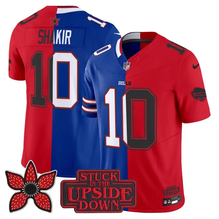 Men's Buffalo Bills 'Upside Down Edition' Vapor Limited Jersey - All Stitched Khalil Shakir  10