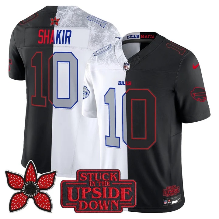 Men's Buffalo Bills 'Upside Down Edition' Vapor Limited Jersey - All Stitched Khalil Shakir